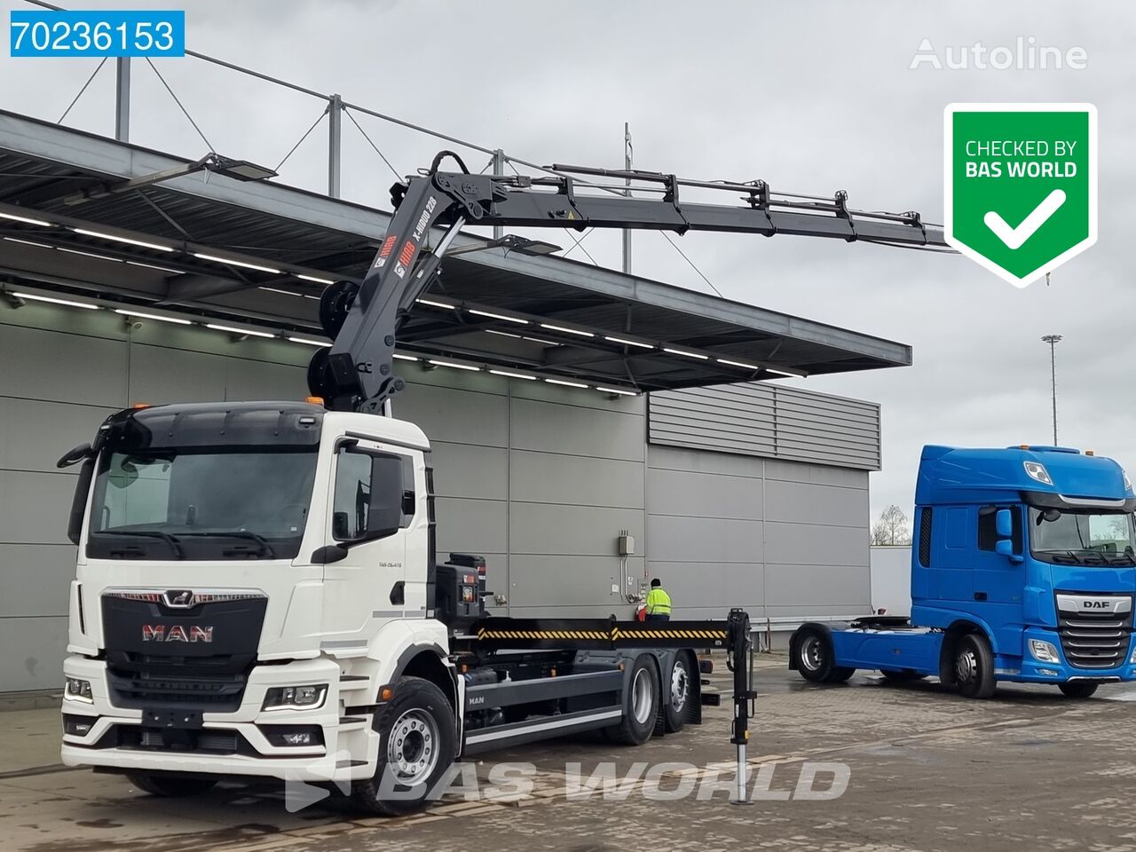 MAN TGS 26.470 6X2 HIAB X HIDUO 228-6 Crane Kran + Hook 6x2*4 Euro 6 camión con gancho nuevo