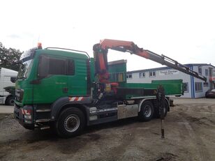 camion ampliroll MAN TGS 26.480 6x6H mit Kran Mulde PK 33002 EH