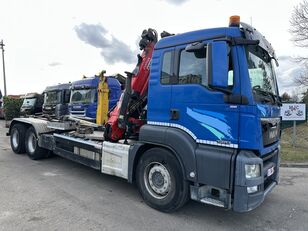 camion ampliroll MAN TGS 33.480 6x4 BB HOOKLIFT + CRANE EPSILON M 120 Z - RETARDER -