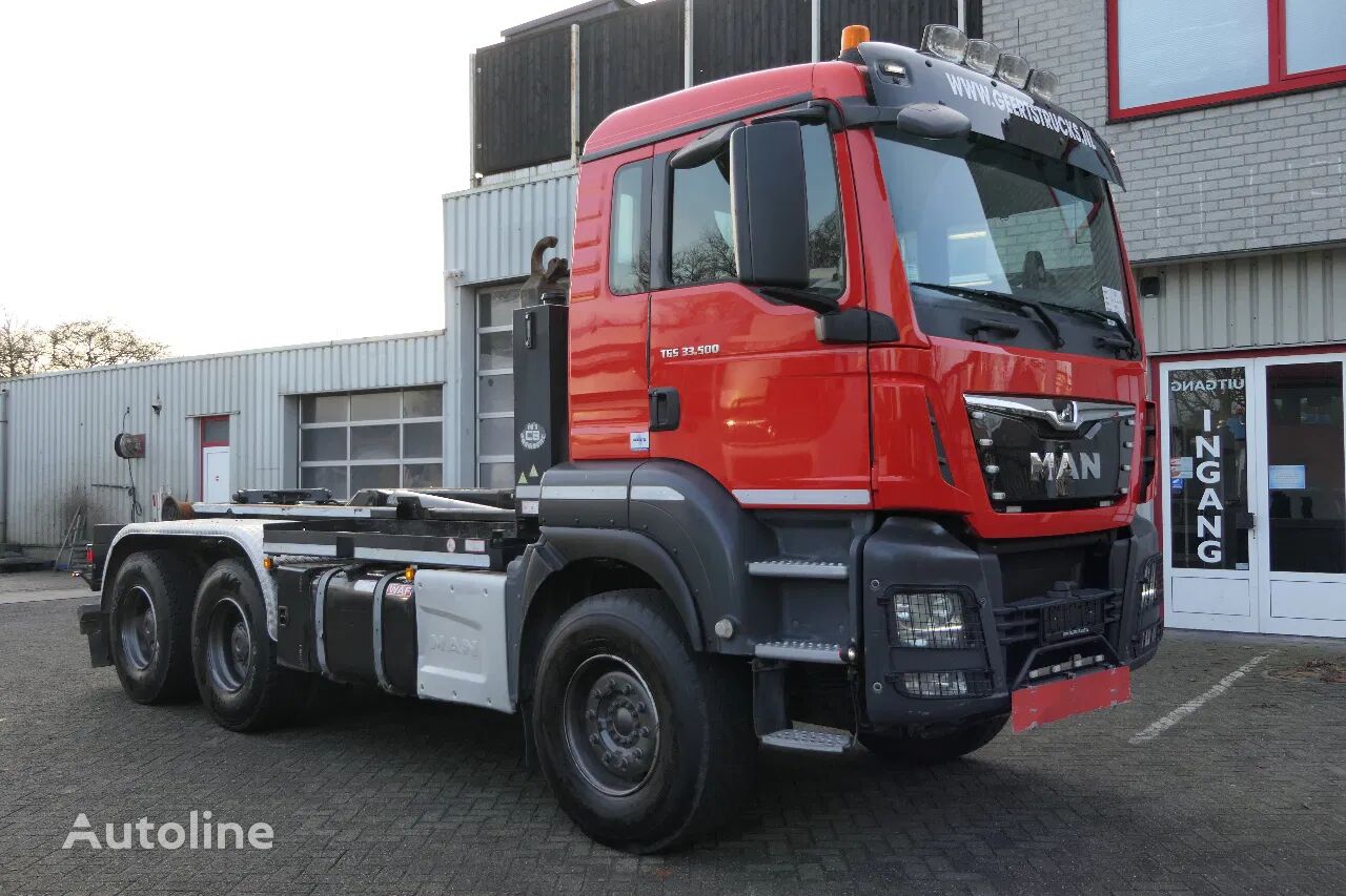 MAN TGS 33.500 | VDL 25Ton Hooklift | 436231Km | 2018 | 6X4 | Spring kravas automašīna pacēlājs ar āķi