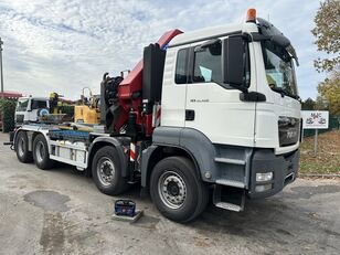 MAN TGS 35.400 8x4 CRANE HMF 4020 K8 + WINCH - ROTATOR - 5/6F - RADI Abrollkipper