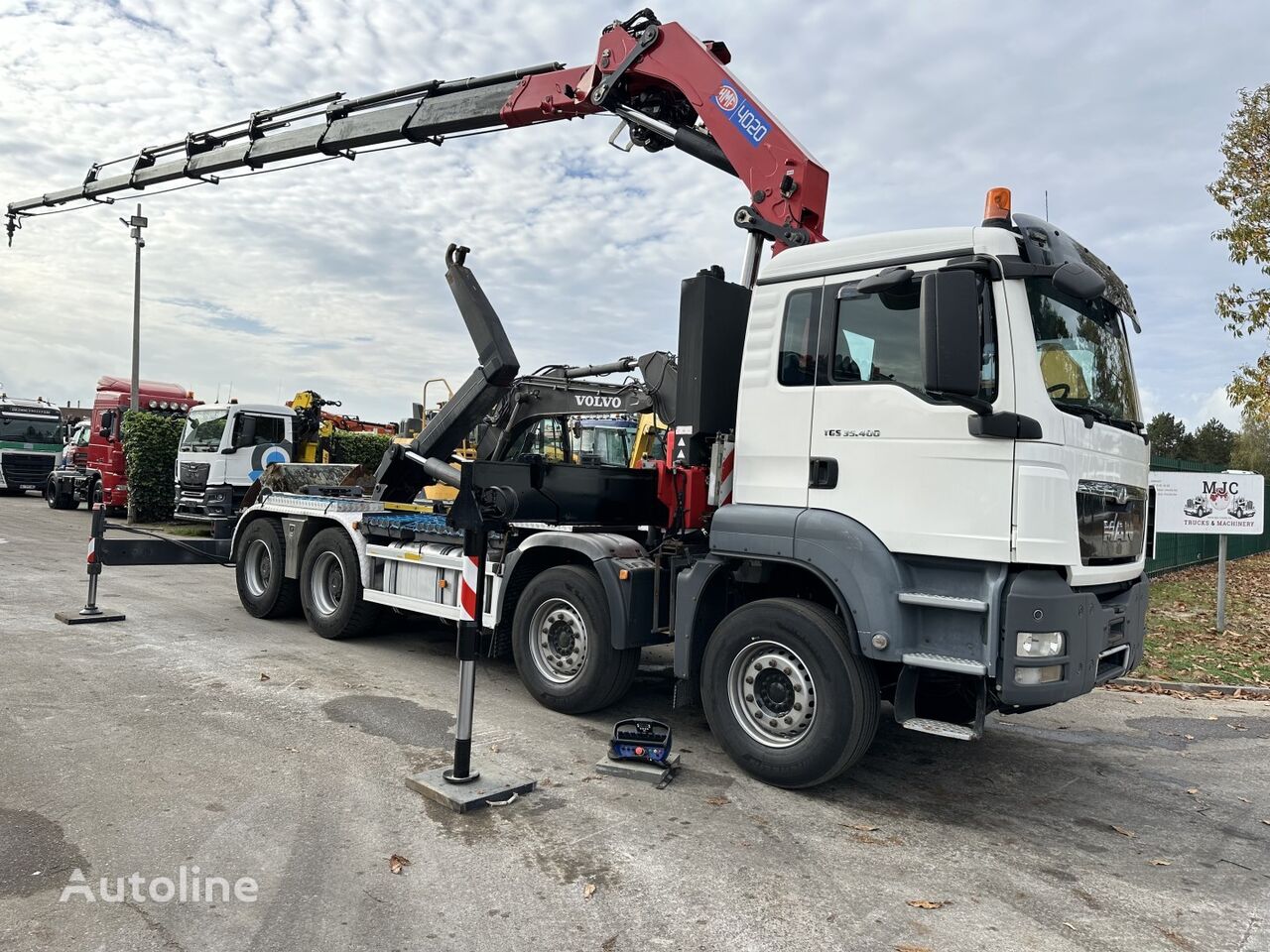 후크리프트 트럭 MAN TGS 35.400 8x4 HOOKLIFT VDL + HMF 4020 K8 + WINCH - ROTATOR - 5/