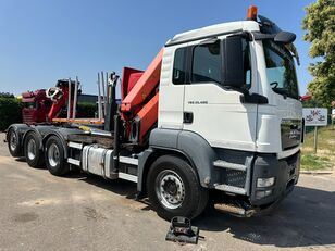 MAN TGS 35.400 8x4 TRIDEM HOOKLIFT T22 + CRANE PALFINGER PK 18001 EH hook lift truck