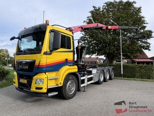 MAN TGS 36.440 8x4 Euro 6 met 26 ton haakarm en HMF 1643Z2 kraan hook lift truck