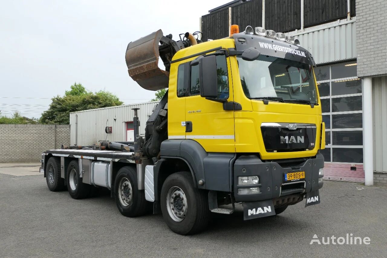 MAN TGS 41.480 | 8X4 | HMF 1643-Z2 | Remote Control | Hyva Hooklift  Abrollkipper