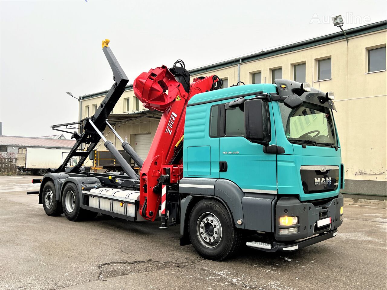 MAN TGS 440 / Crane / Hooklifter / Euro 5 hook lift truck