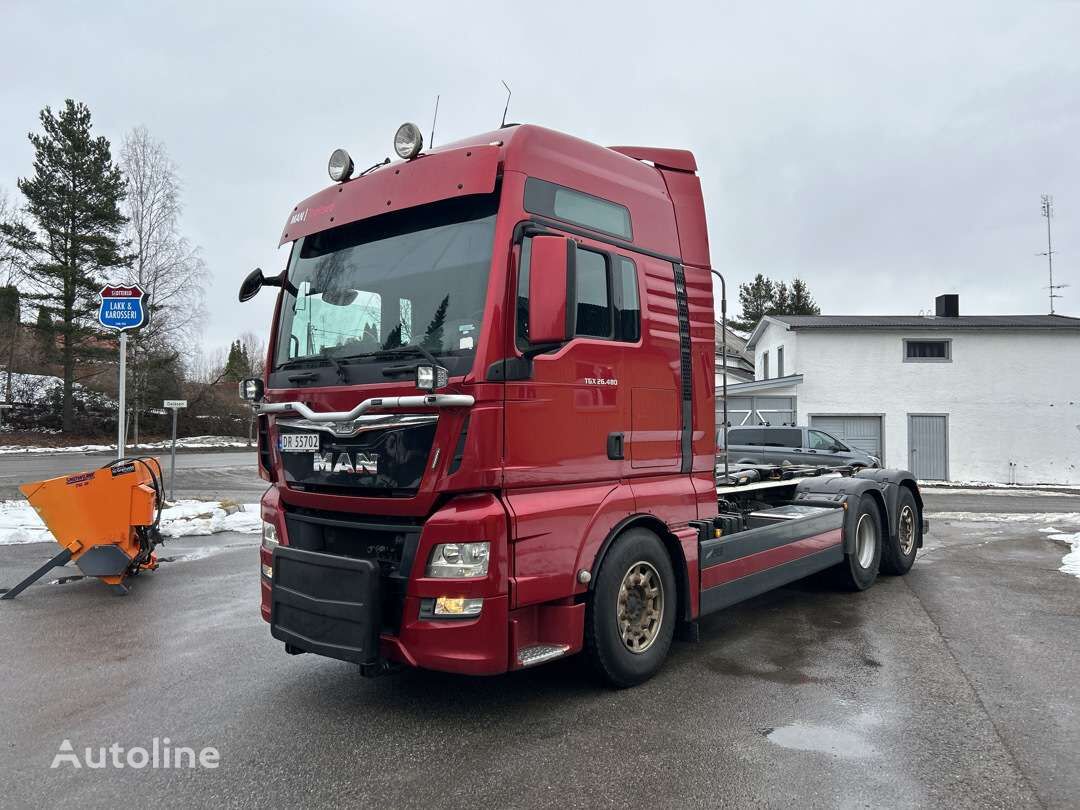 konkslift veoauto MAN TGX 26.480 6X2-4 BL