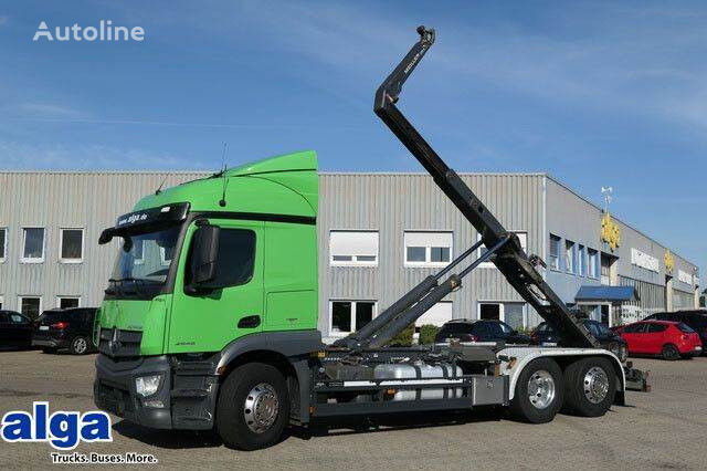 Mercedes-Benz 2546 L Actros 6x2, Meiller RS21.70, Lenk-Lift camión con gancho