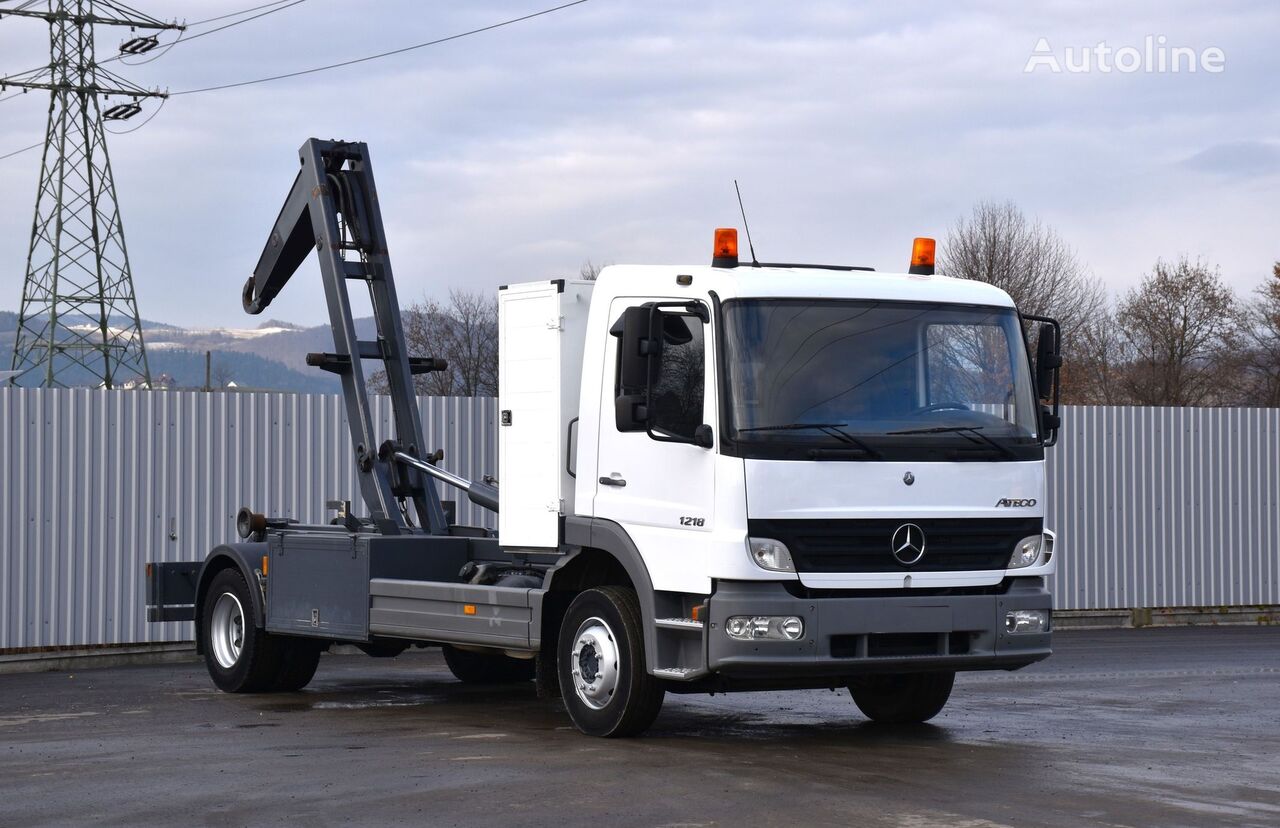 гаковий мультиліфт Mercedes-Benz ATEGO 1218 * Abrollkipper * Top Zustand!