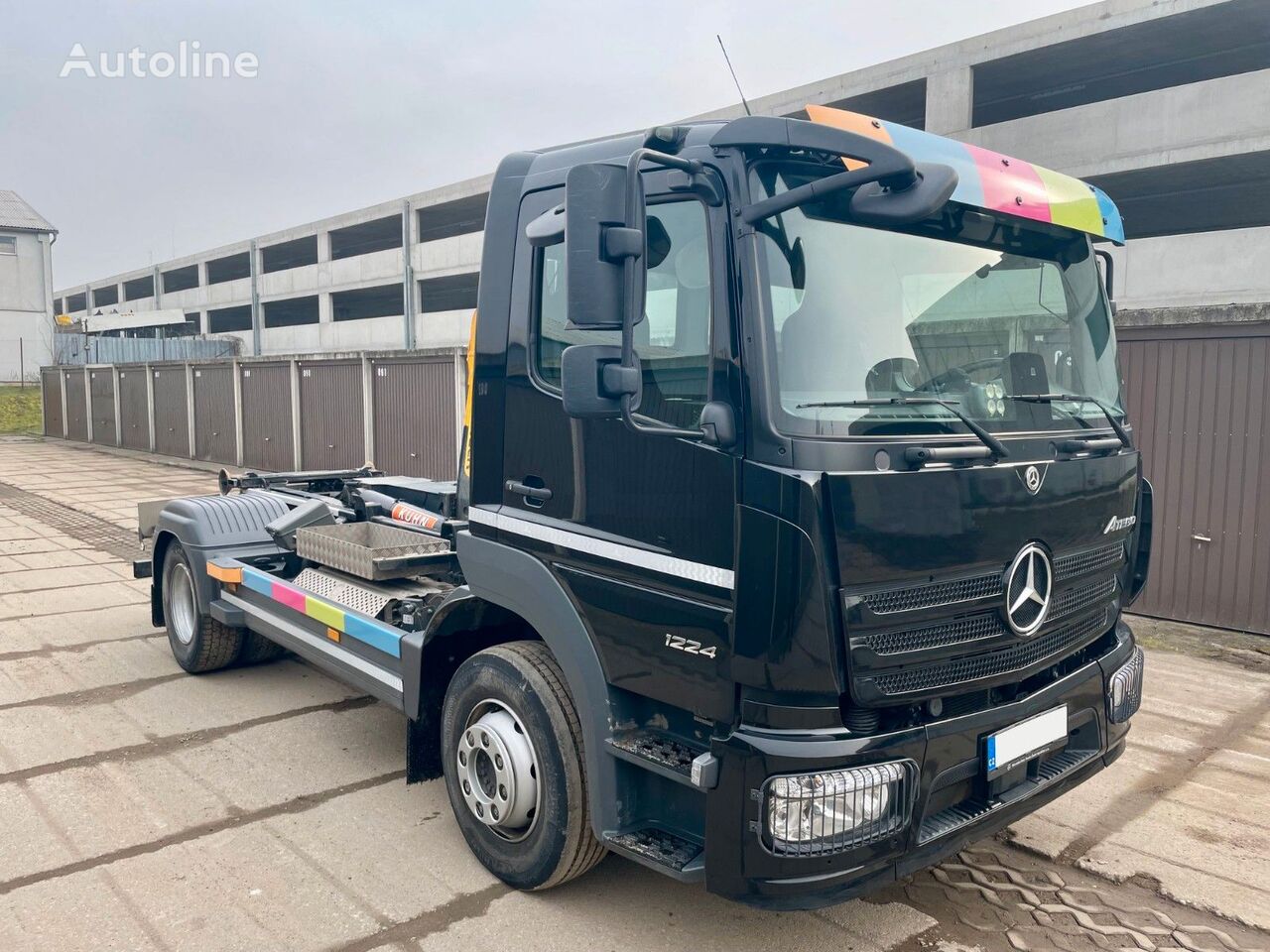 Mercedes-Benz ATEGO 1224, EURO 6 hook lift truck