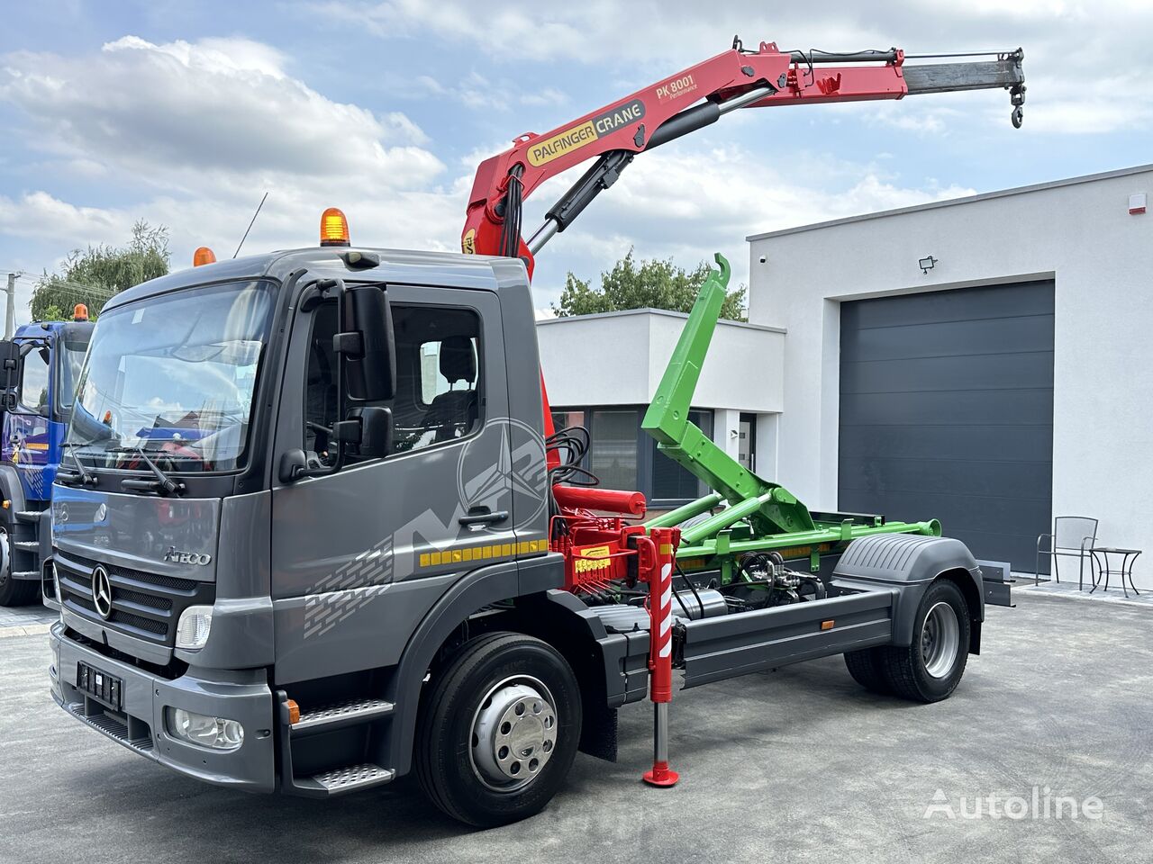 Mercedes-Benz ATEGO HÁKOVÝ NAKLADAČ KONT. HYDRAULICKÁ RUKA HOOKLIFT CONTAINER Abrollkipper