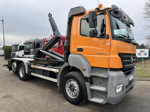 camion ampliroll Mercedes-Benz AXOR 2540 6x2 HIAB HOOKLIFT - *149.000km* - EURO 5 - LIFT  AXLE