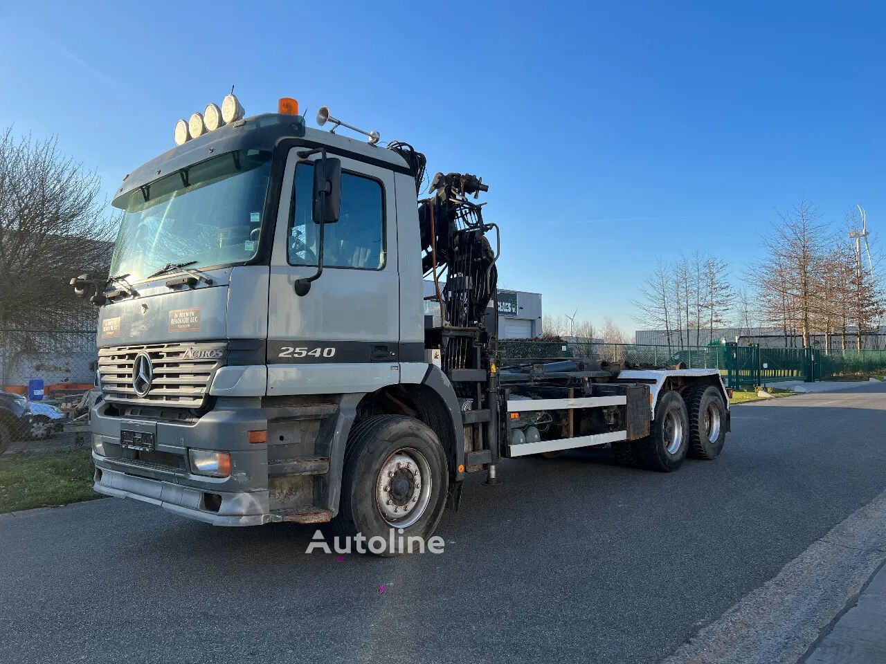 Mercedes-Benz Actros 2540 Manueel// 6x2// hiab 140 // hook lift truck