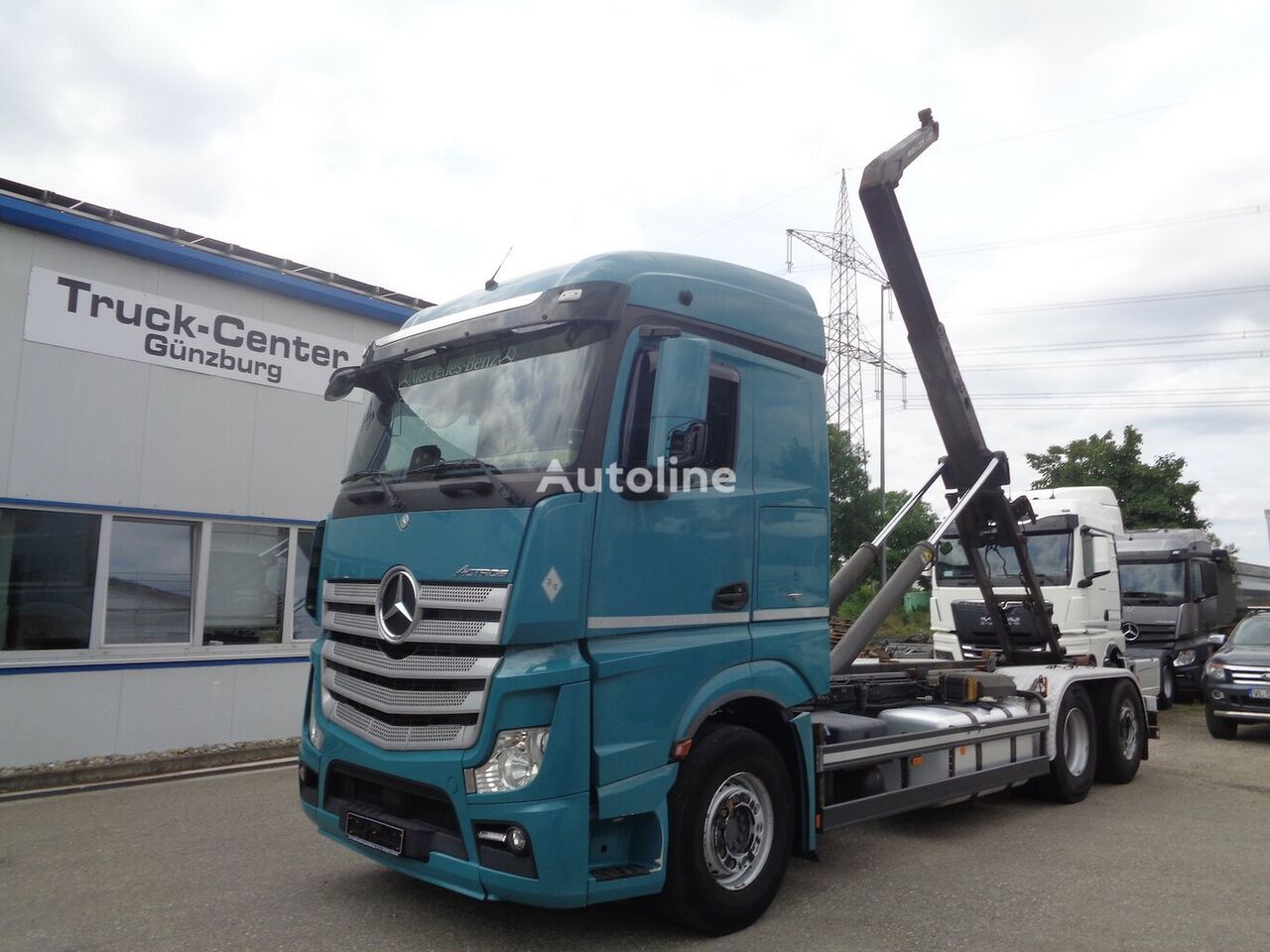 φορτηγό φορτωτής με γάντζο Mercedes-Benz Actros 2545 6x2 Meiller Lenkachse Retarder