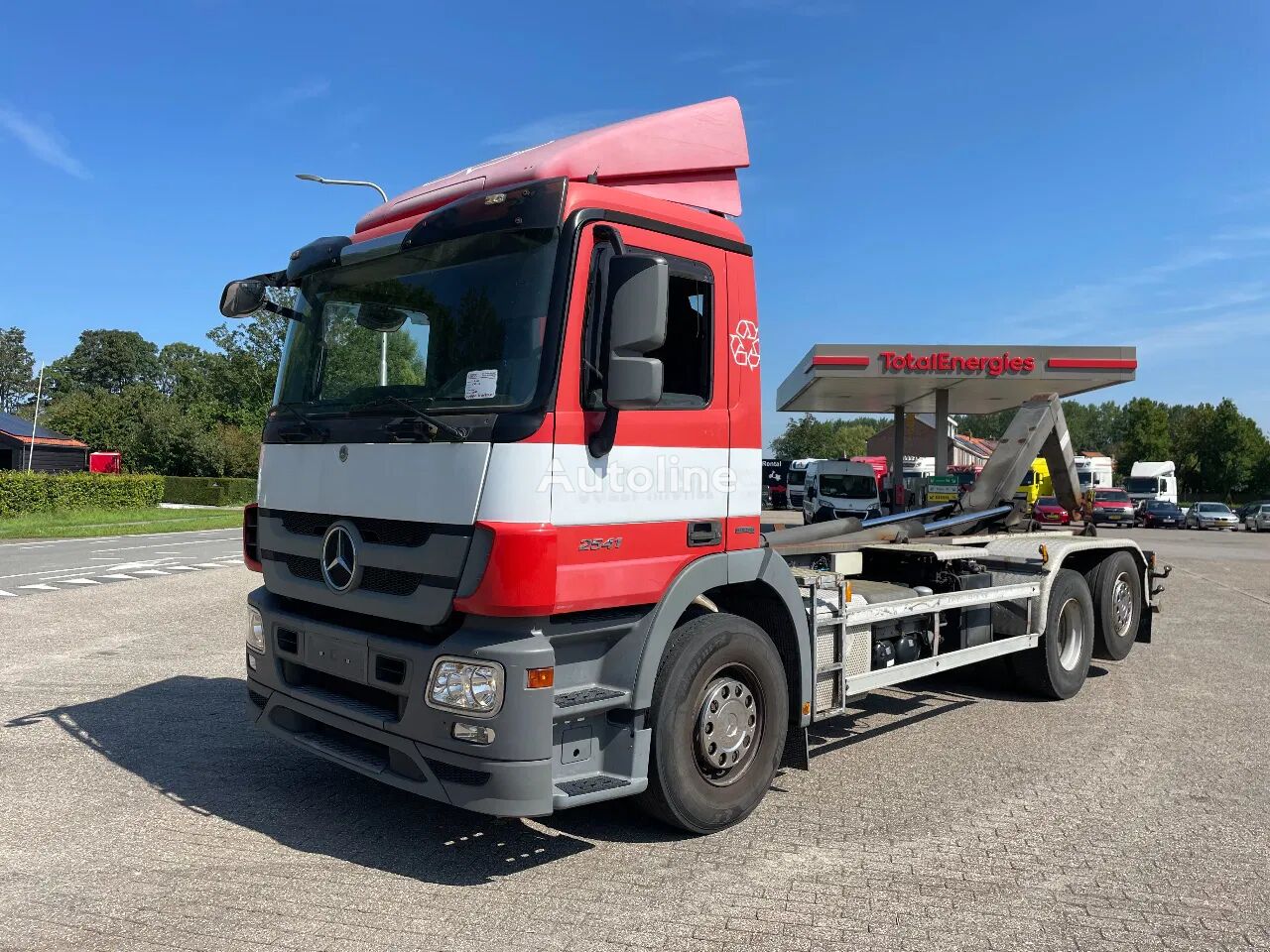 camion cu cârlig Mercedes-Benz Actros 2641 Actros 2641L 6x2 VDL 20 tons hooksystem