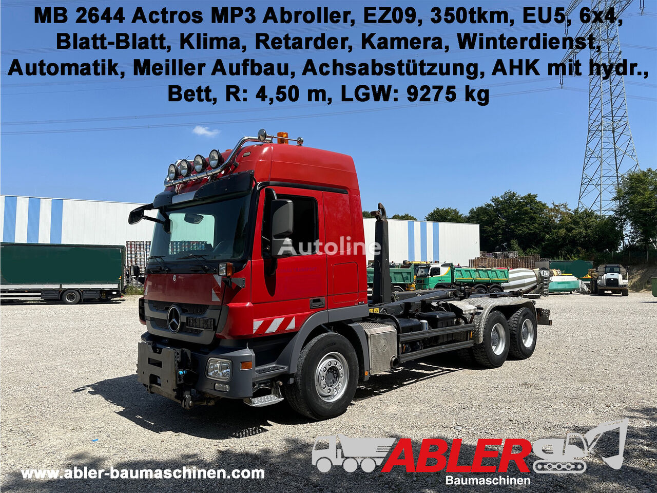 Mercedes-Benz Actros 2644 MP3  Abrollkipper