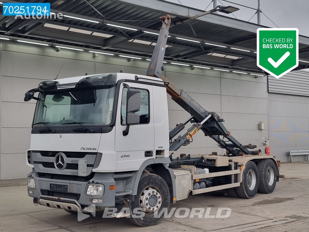 camion ampliroll Mercedes-Benz Actros 2741 6X4 Hyvalift 20-58 S Big-Axle 3 Pedals Euro 5