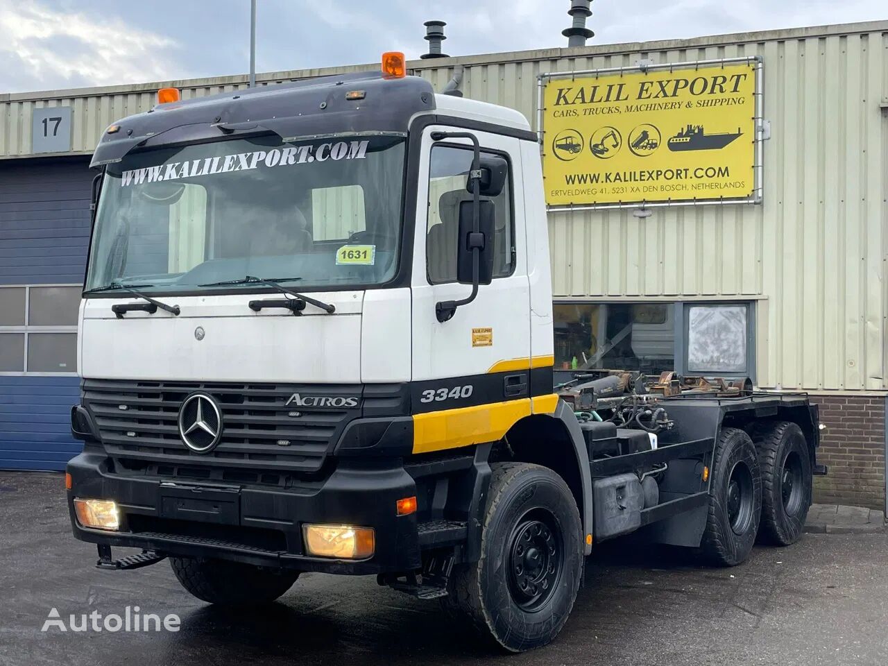 Mercedes-Benz Actros 3340 Hook 6x4 V6 Manual Gearbox Full Steel Big Axle's Goo hook lift truck