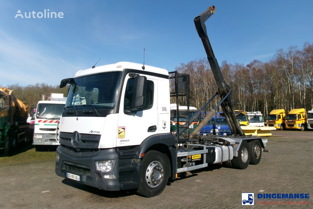 Mercedes-Benz Antos 2543 6x2 Euro 6 Marrel container hook 18t hook lift truck