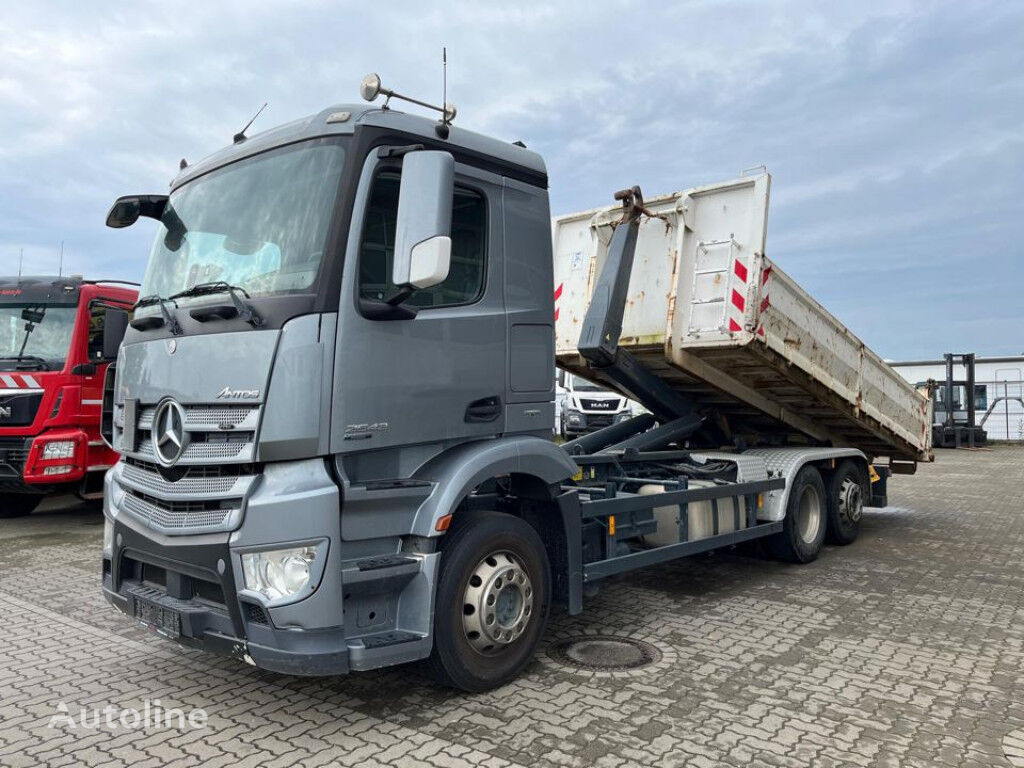 hook lift Mercedes-Benz Antos 2543 L 6x2 Abrollkipper Lift Lenkachse