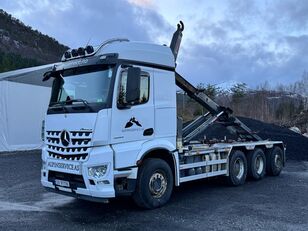 camion ampliroll Mercedes-Benz Arocs 3252 Tridem 8x4 Krokbil - Multilift XR22S - Navreduksjon -
