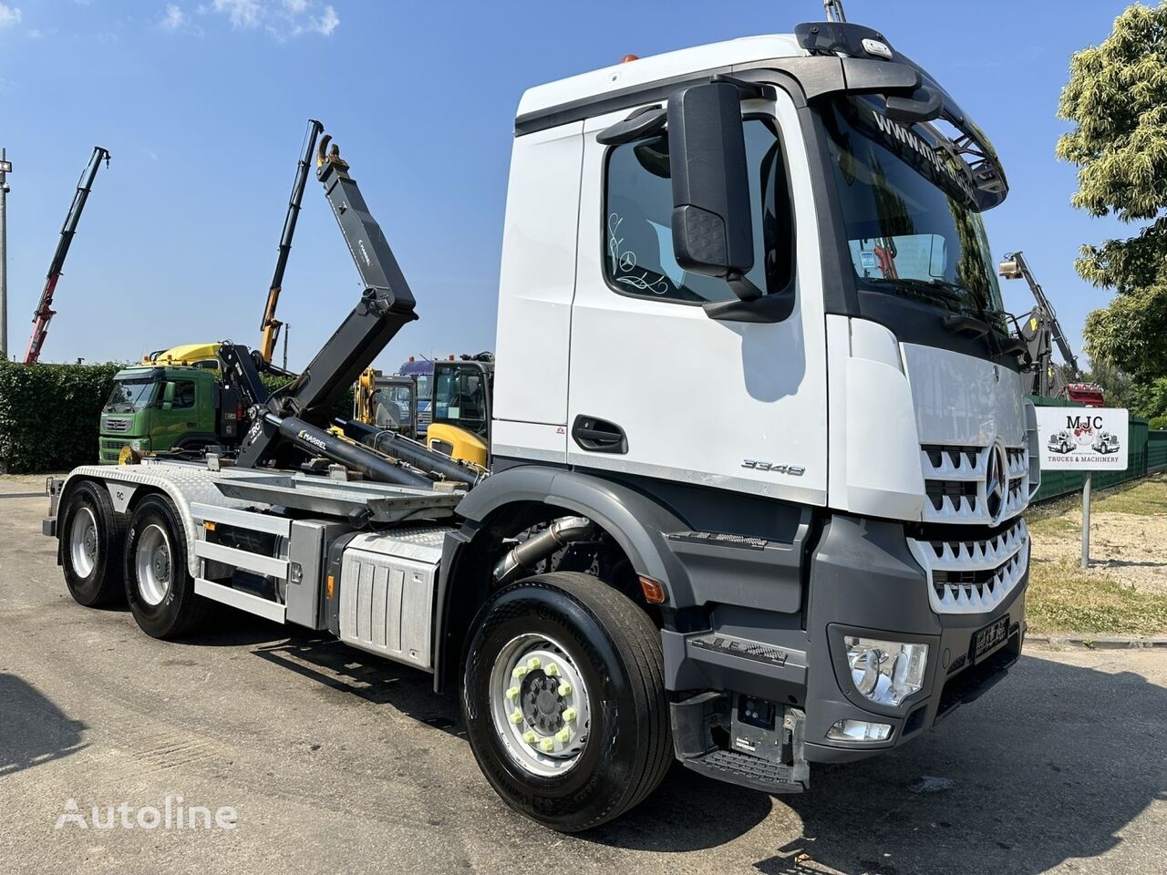 Mercedes-Benz Arocs 3348 6x4 MARREL 22T - RETARDER - ADJUSTABLE HOOK HEIGHT -  hook lift truck