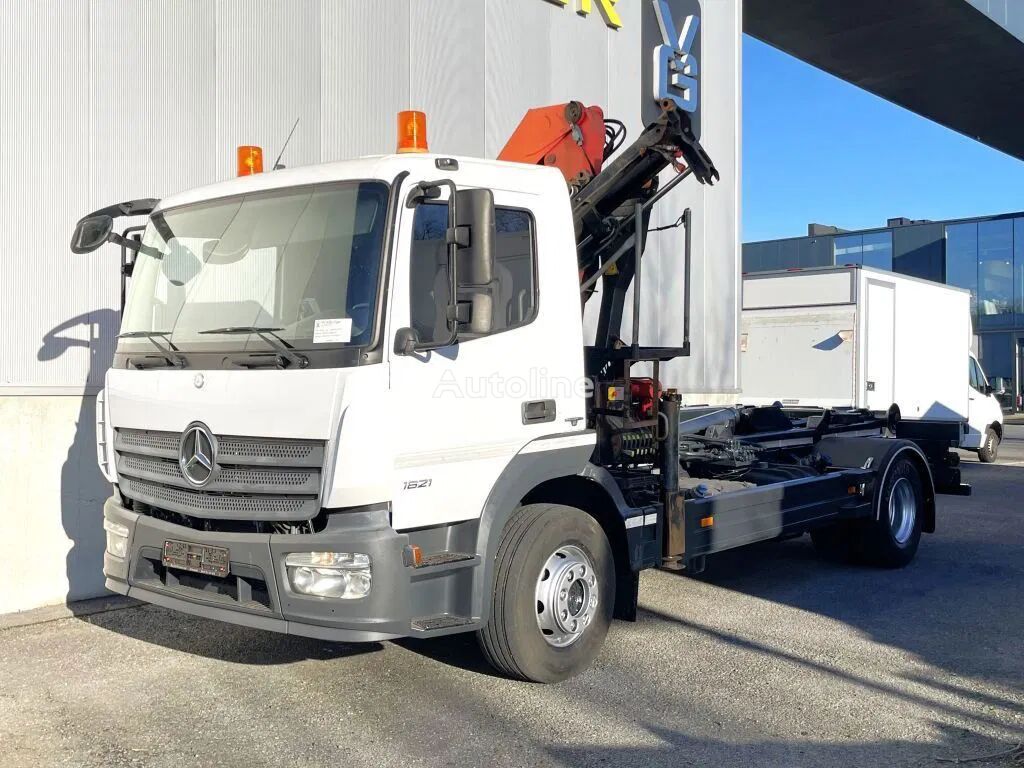 kotalni prekucnik Mercedes-Benz Atego 1621 *Palfinger kraan*Containersysteem*luchtvering achtera