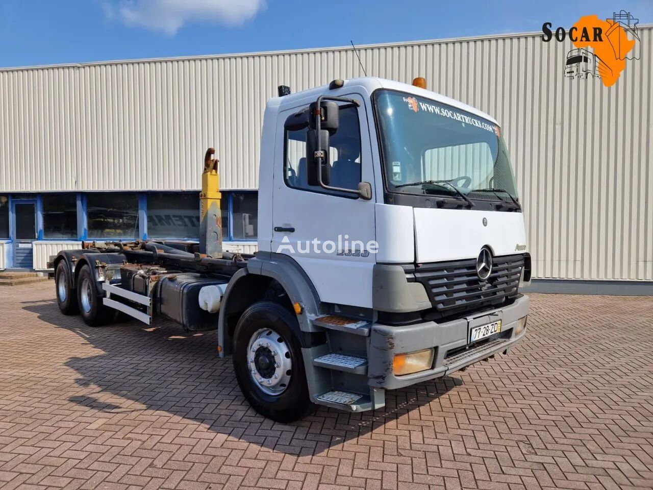 крюковой мультилифт Mercedes-Benz Atego 2628 6x4 Euro 3 Manual Gear full steel suspension