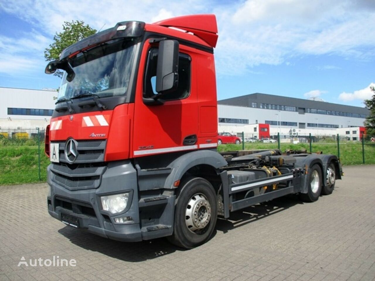 hákový nosič kontejnerů Mercedes-Benz MB2543 6x2 Antos Meiller RS 21.67 AHK