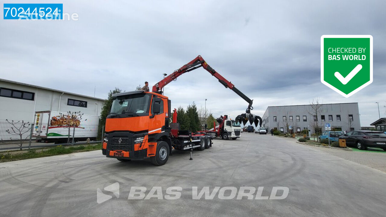 nowa ciężarówka hakowiec Renault C 430 6X2 Jonsered 1250RZ 80 Crane 21Tons Multilift Euro 6