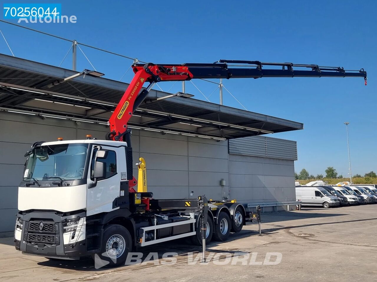 camion ampliroll Renault C 480 8X4 NEW Palfinger PK33002 Kran Crane + 22t Pallift EURO 6 neuf