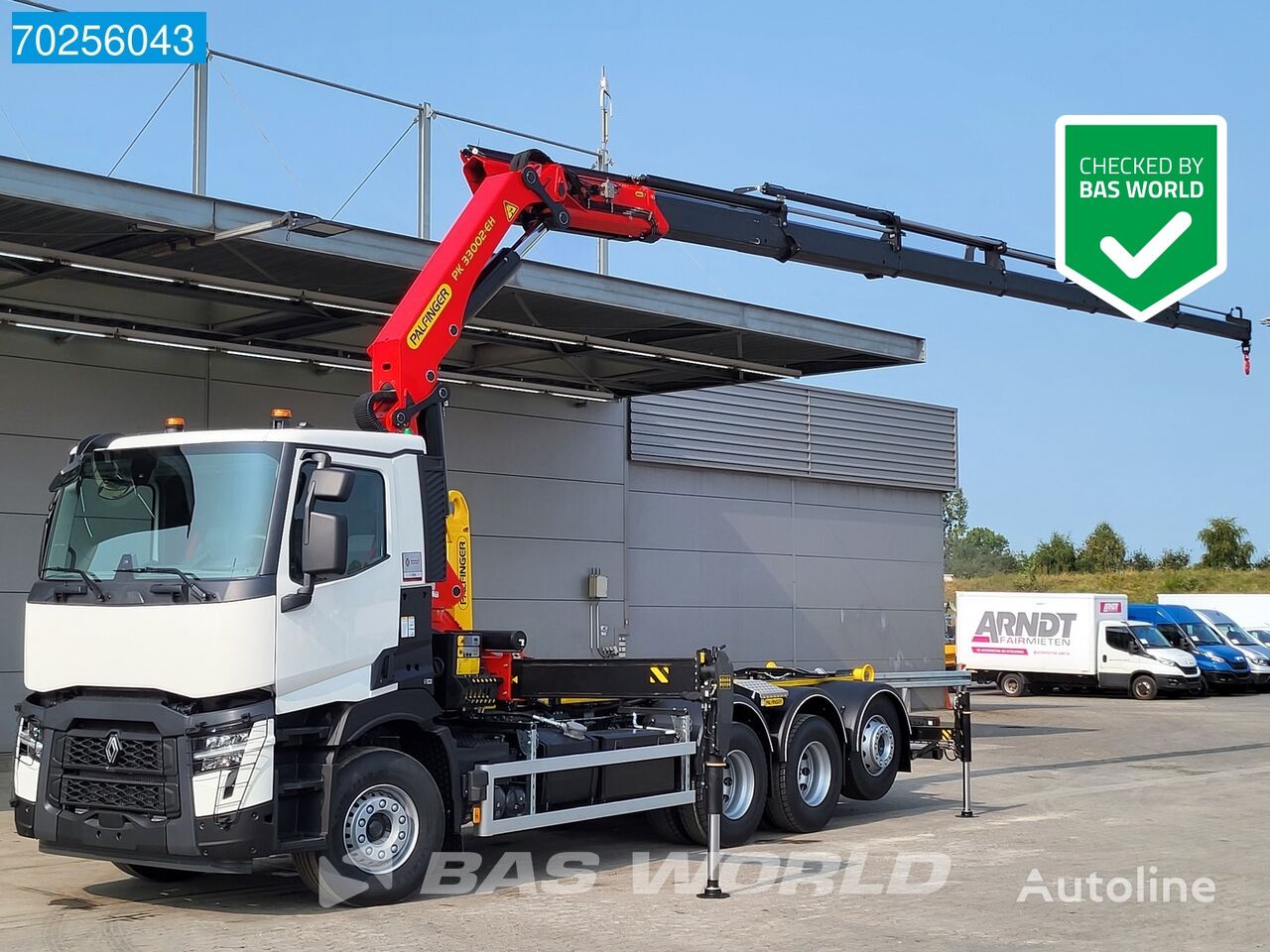 новый крюковой мультилифт Renault C 480 8X4 NEW! Palfinger PK33002 Kran Crane + 22tons Pallift EUR