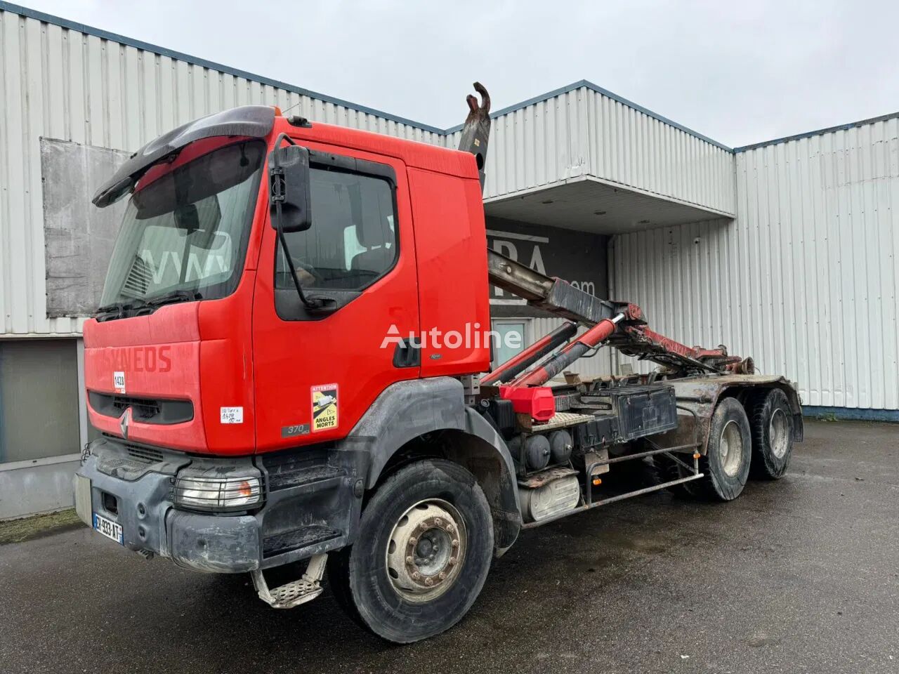 Renault Kerax 370 DCI, 6X4, Spring Suspension, Hooksystem hook lift truck