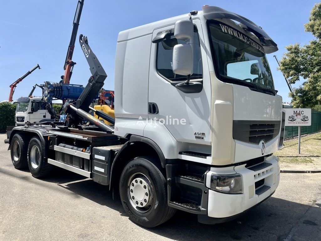 camion ampliroll Renault Lander 450 DXI EURO 5 - 6x4 - 20T PALLIFT HAAKSYSTEEM / ABROLLKI