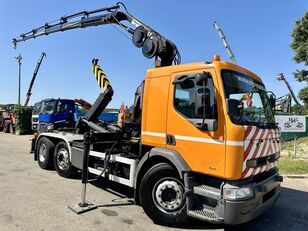 camion scarrabile Renault PREMIUM 340 6x2 + CRANE HIAB 102-5 - 5/6 F - LIFT / STEERING AXL