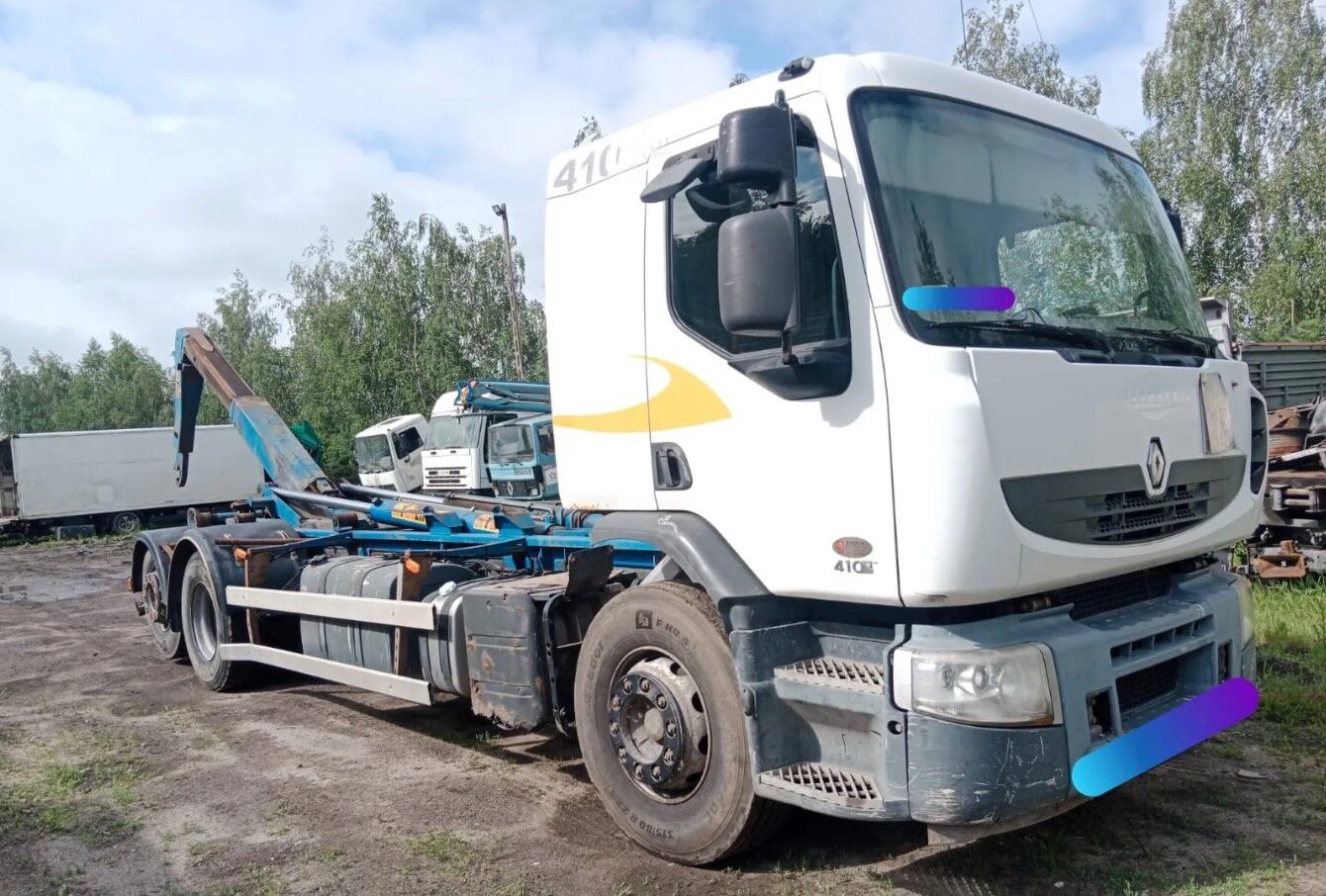 Renault Premium 410 DXI hook lift truck