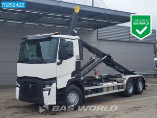 new Renault T 480 6X2 HYVA 26-65 S Lift+Lenkachse GSR Euro 6 hook lift truck