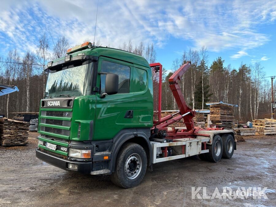 Scania 124G lastväxlare lastbil