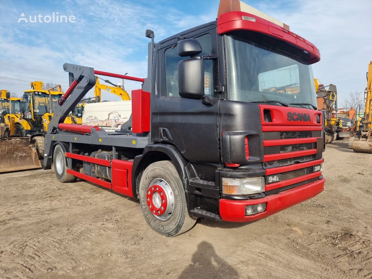 Scania 94L hook lift truck