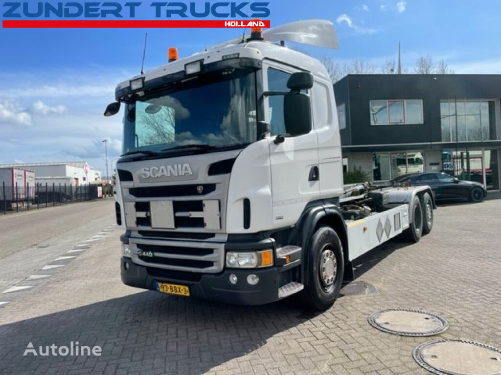 Scania G 440 E6, HIAB HOOKLIFT 26T, LOW MILEAGE!! camión con gancho