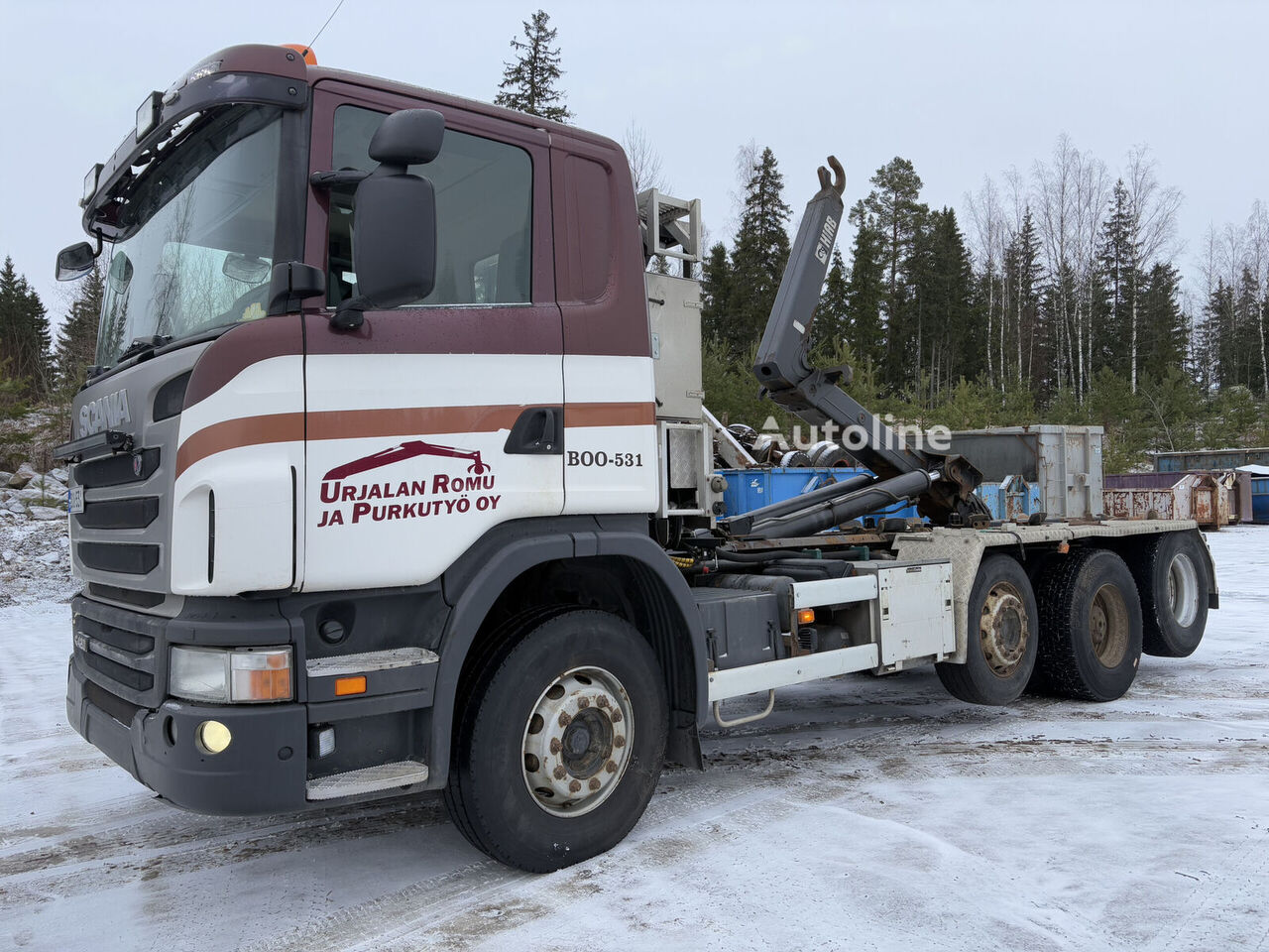 Scania G420 8X2*4 koukkuauto hook lift truck