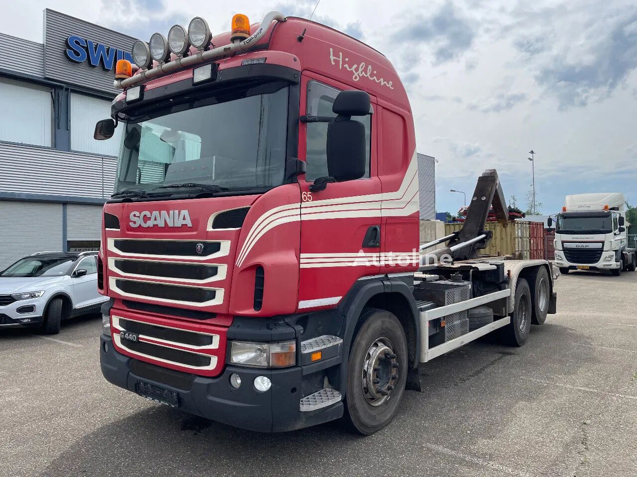 Крюковой мультилифт Scania G440 6x2 VDL Haaksyst. 21 Ton Manuel gear , GEEN PAPIEREN !! - Autoline