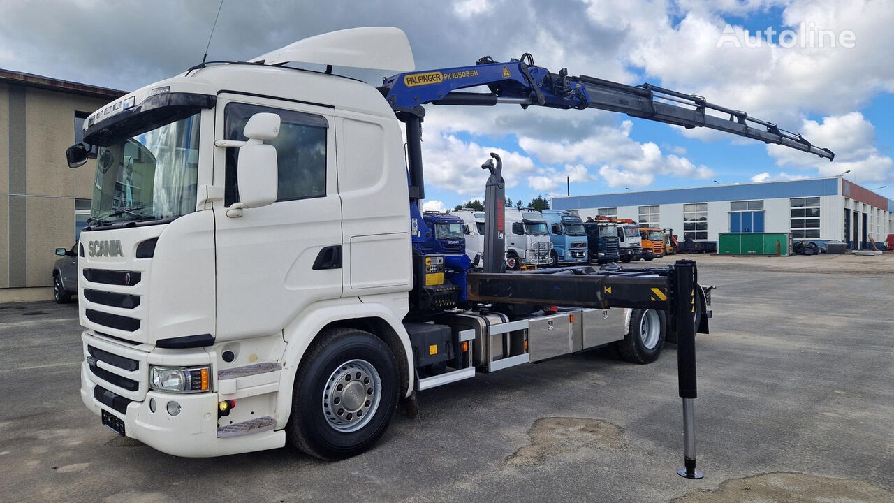 Scania G450 6X2*4 Palfinger PK18502 kancalı yükleyici