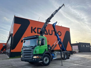 konkslift veoauto Scania P 340 6x2*4 HIAB 122E-3 / MULTILIFT XR 21 ton / L=5300 mm