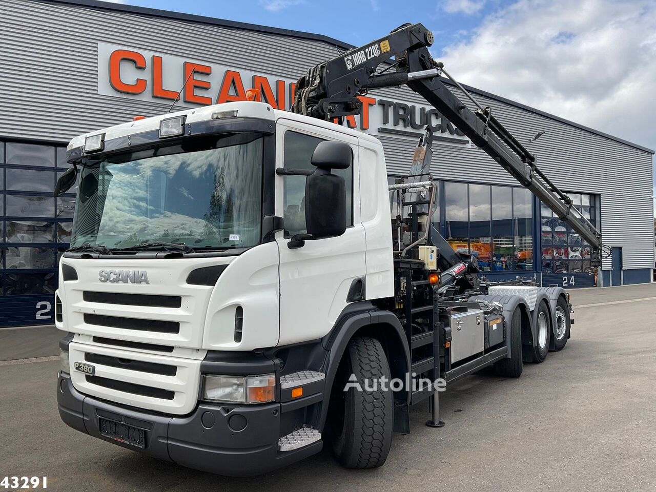 Scania P 380 8x2 Hiab 22 Tonmeter laadkraan kravas automašīna pacēlājs ar āķi