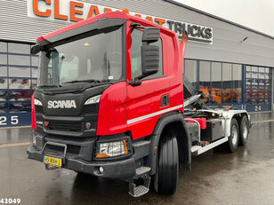 ciężarówka hakowiec Scania P 450 XT 6x4 Full steel haakarmsysteem