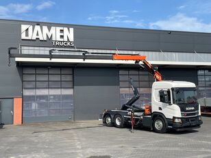 Scania P340 XT Atlas 96.3E - A3L laadkraan + VDL Containersysteem hook lift truck