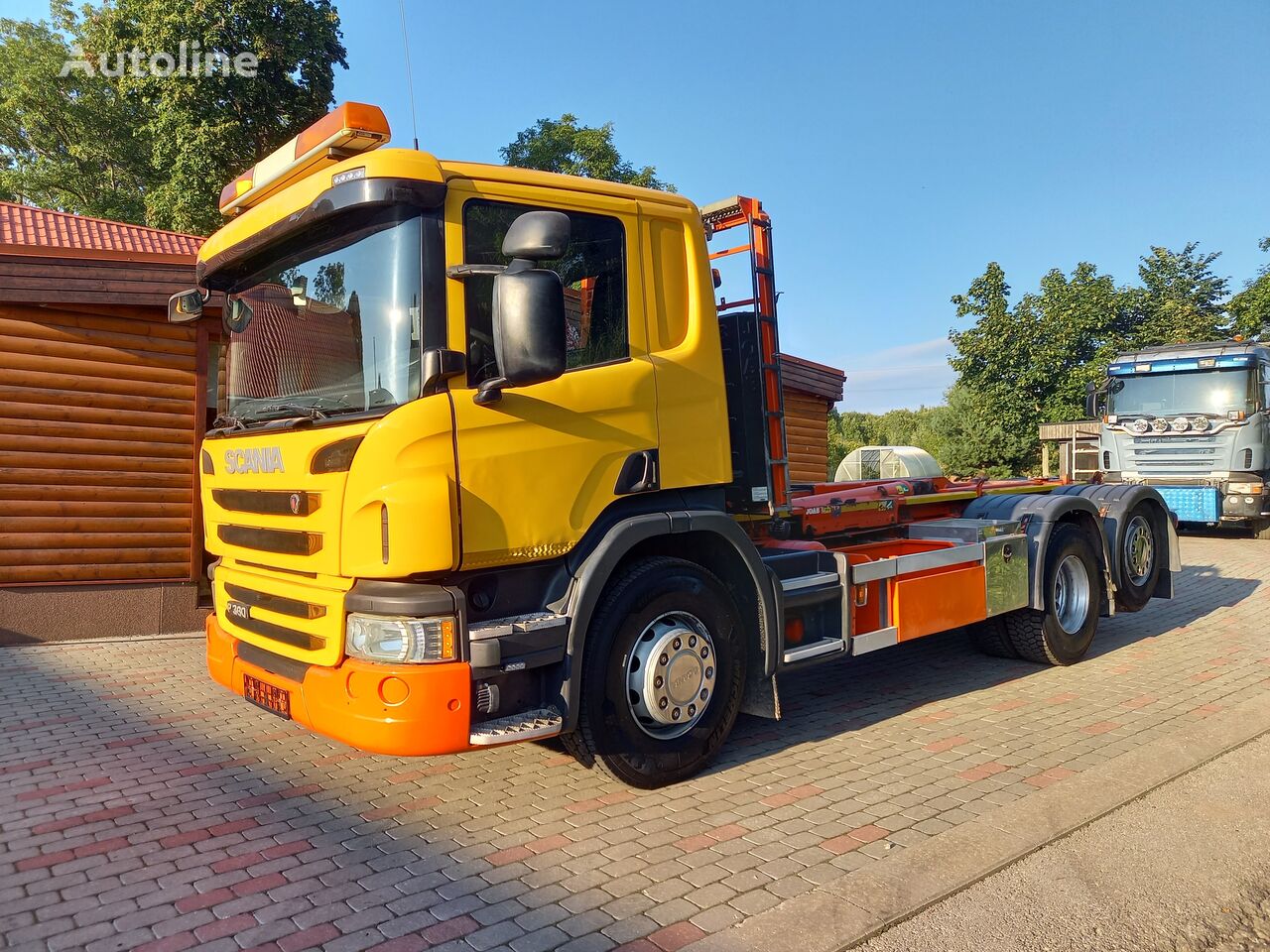 konkslift veoauto Scania P360, 6x2, JOAB HOOKLIFT, EURO5