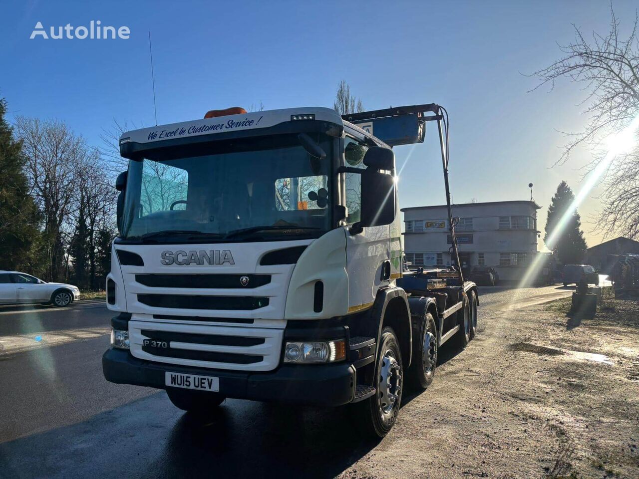 Scania P370 hook lift truck