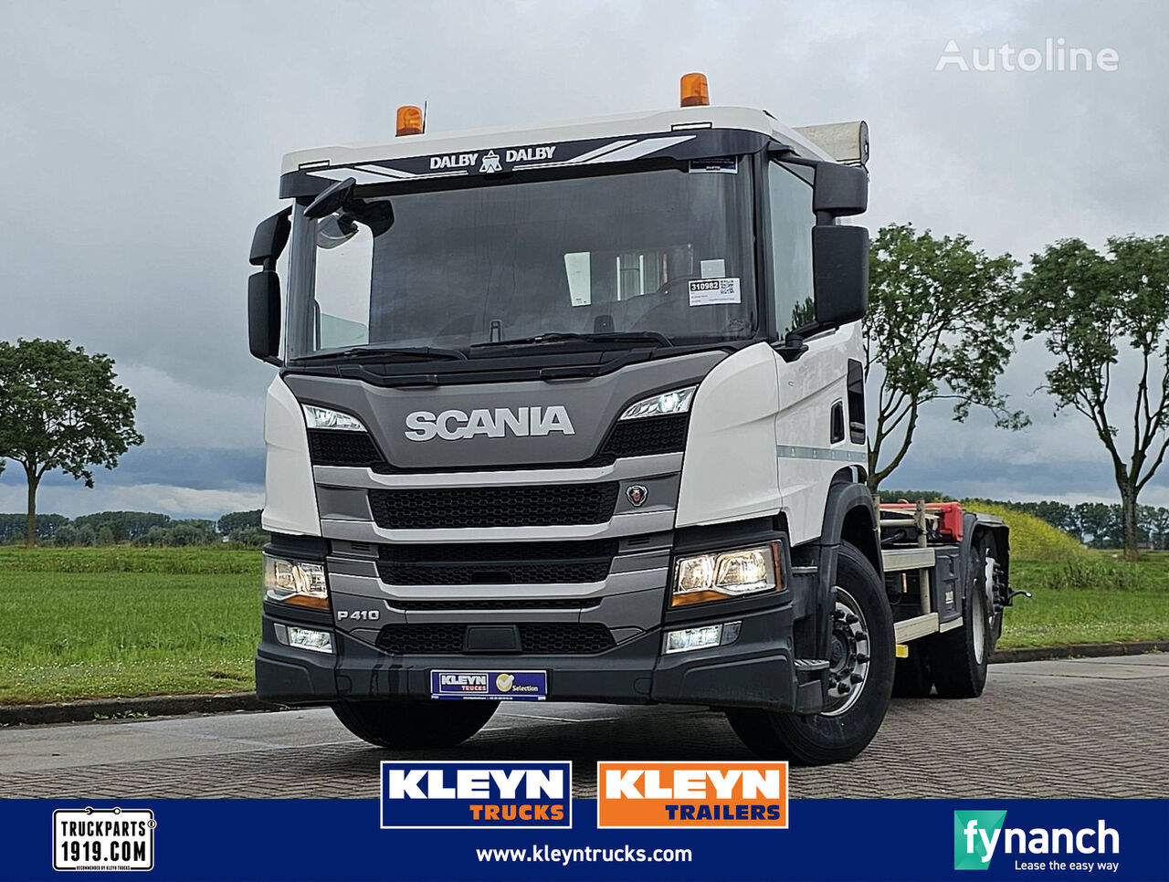 hákový nosič kontejnerů Scania P410 6x2*4 dalby hooklift